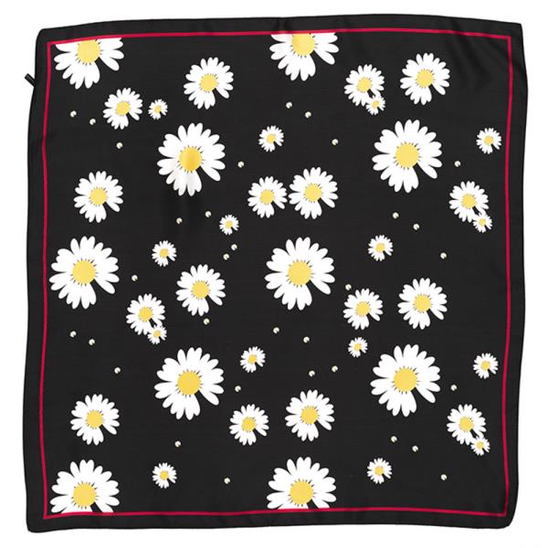 FLORAL PRINTED SILKY BANDANA