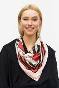 FASHION BAG PRINT NECK SCARF