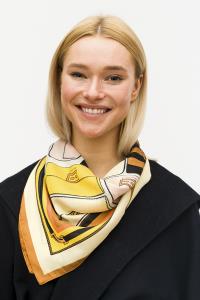 FASHION BAG PRINT NECK SCARF