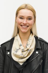 FASHION ZEBRA PRINT NECK SCARF