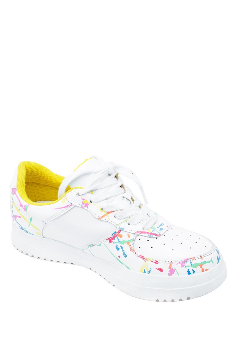 FASHION LACED PRINT DESIGN SNEAKERS 12 PAIRS