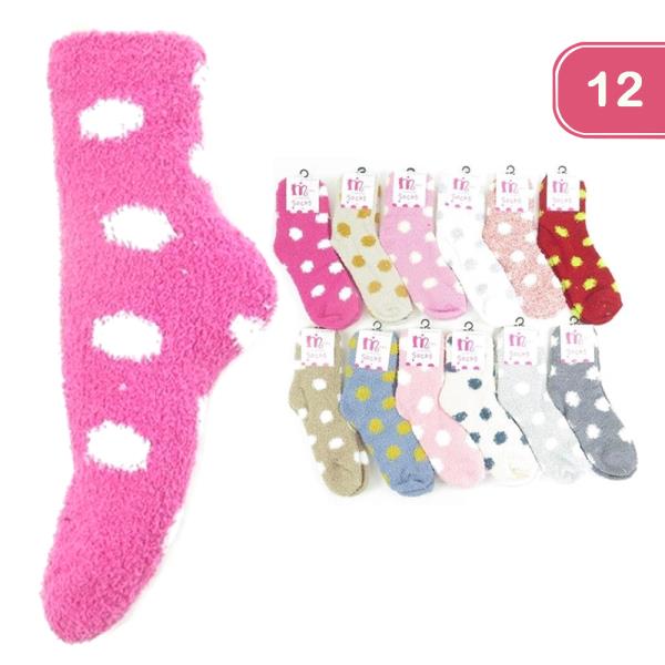 FASHION DOT COZY SOCK (12 UNITS)