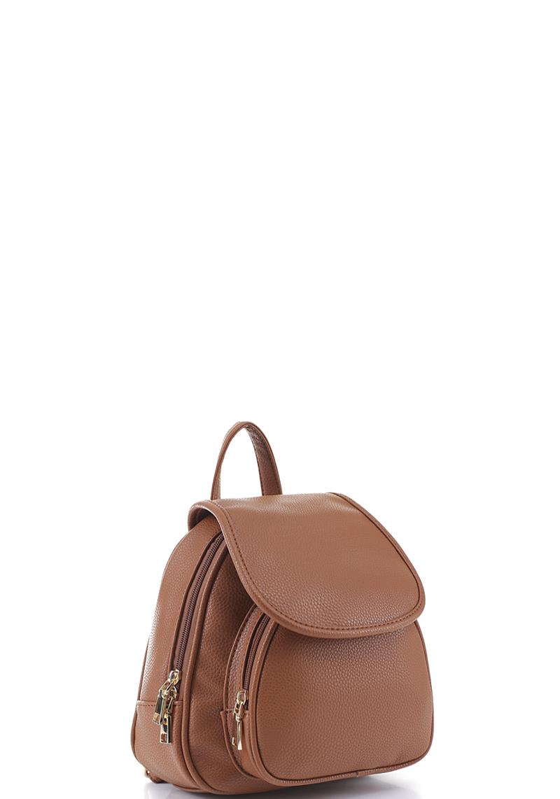 PLAIN CURVED ROUND BACKPACK