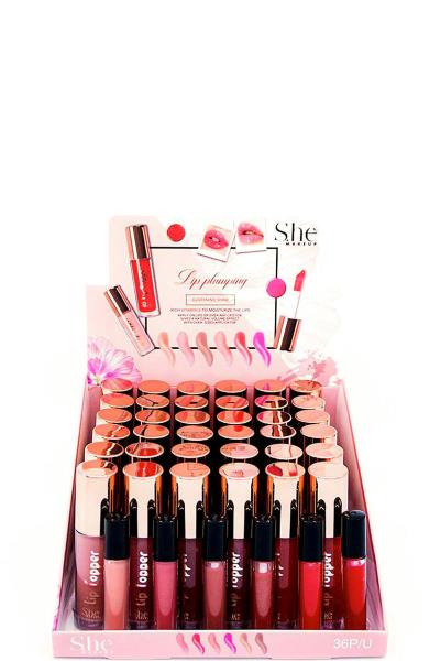 36 PCS. SHE MAKEUP LIP PLUMPING LIP TOPPER