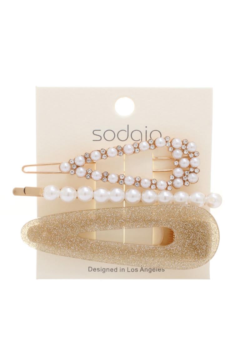 FASHION PEARL HAIR PIN 3 PC SET