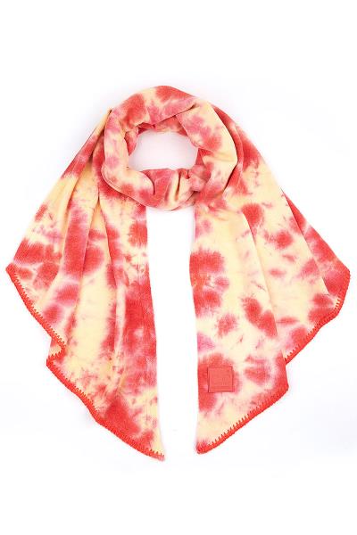 CC TIE DYE SCARF WITH RUBBER PATCH