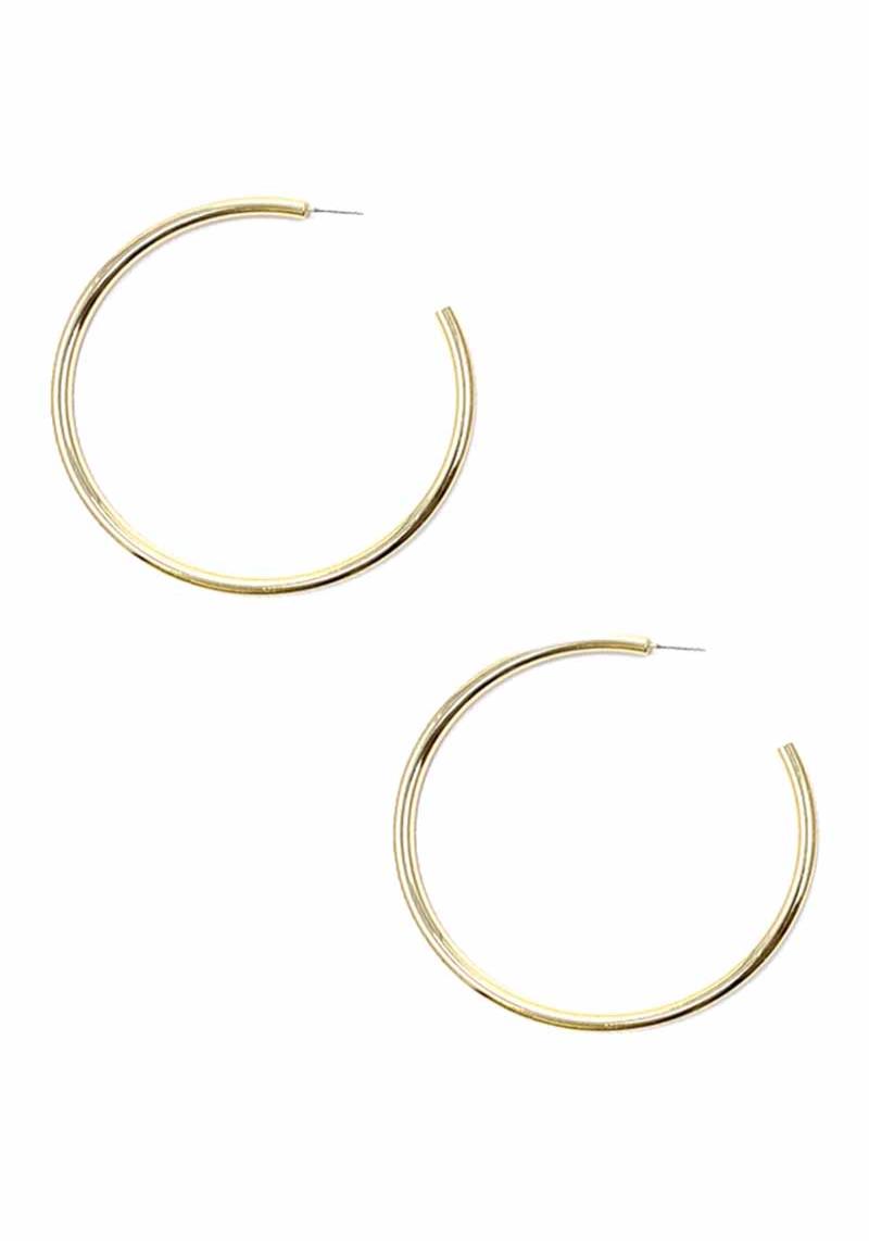 METAL 80MM HOOP EARRING