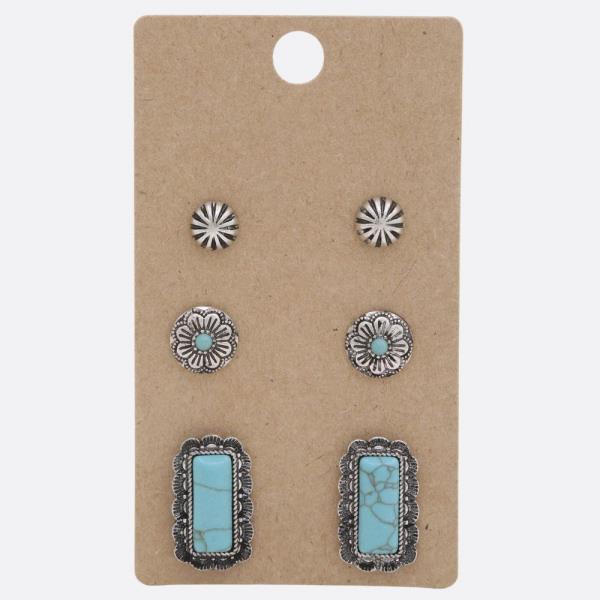 WESTERN STYLE ASSORTED EARRING SET