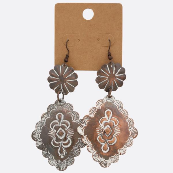 WESTERN STYLE DANGLE EARRING