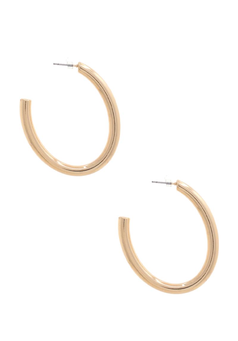 METAL HOOP EARRING
