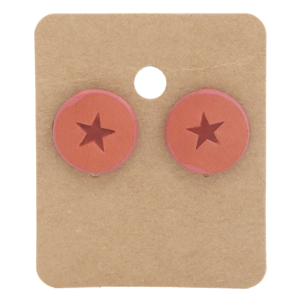 ROUND STAR EARRING