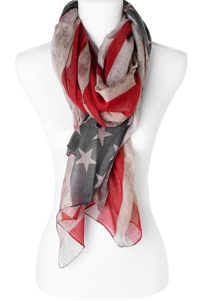 AMERICAN FLAG SMOOTH SCARF