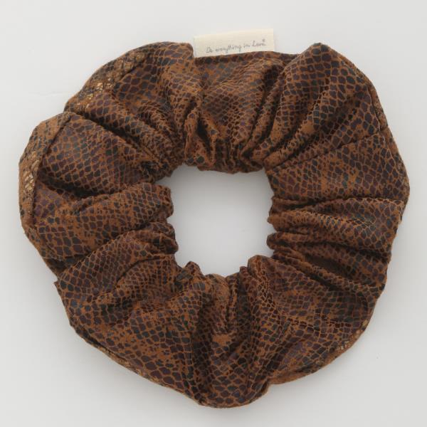 SNAKE PATTERN HAIR SCRUNCHIE