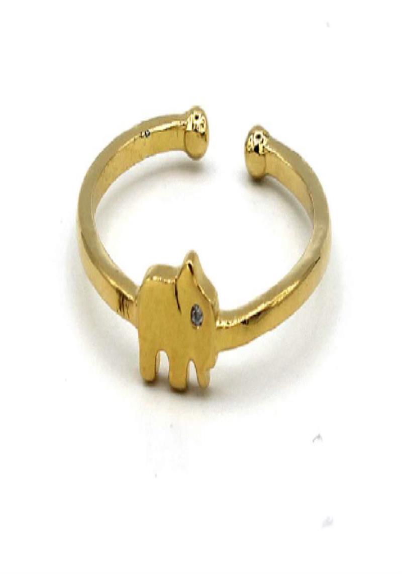ELEPHANT GOLD DIPPED EARRING