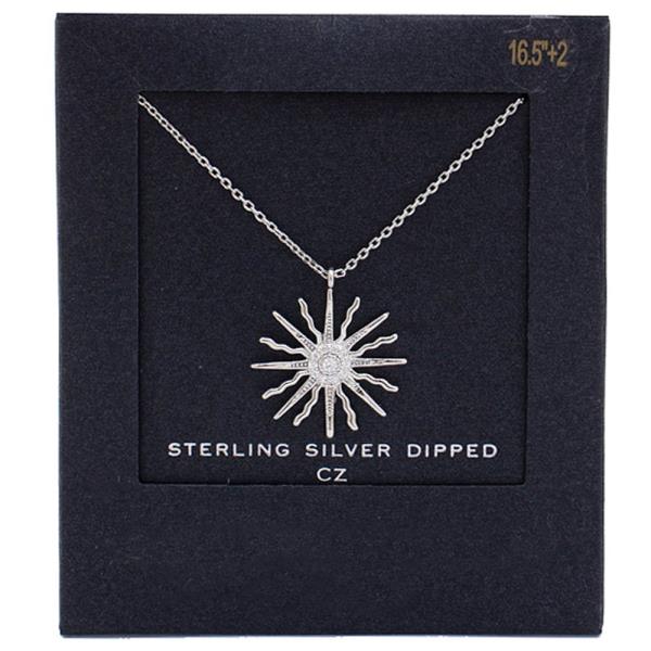 14K GOLD DIPPED SUN NECKLACE