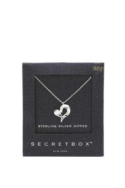 SECRET BOX HEART CHARM NECKLACE