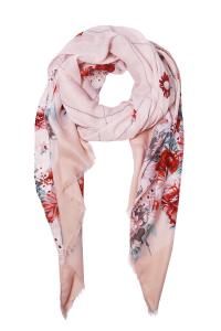 FLORAL PRINT SKINNY SCARF