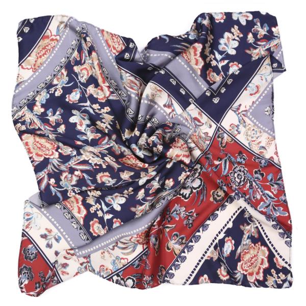 MIXED PATTERN SILKY SCARF