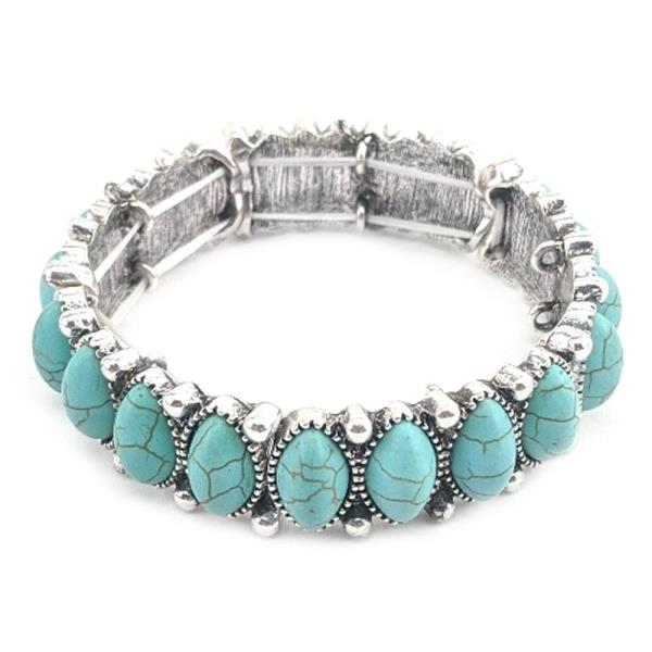 OVAL BEAD STRETCH BRACELET