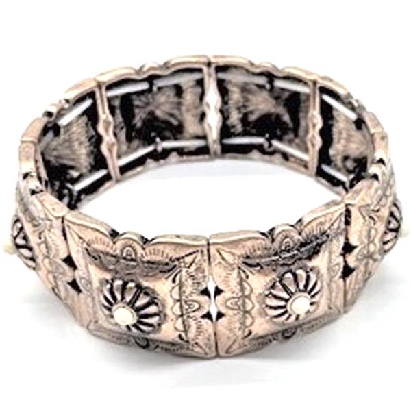 METAL WESTERN STYLE STRETCH BRACELET