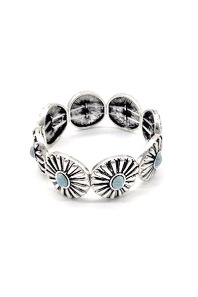 METAL WESTERN STYLE STRETCH BRACELET