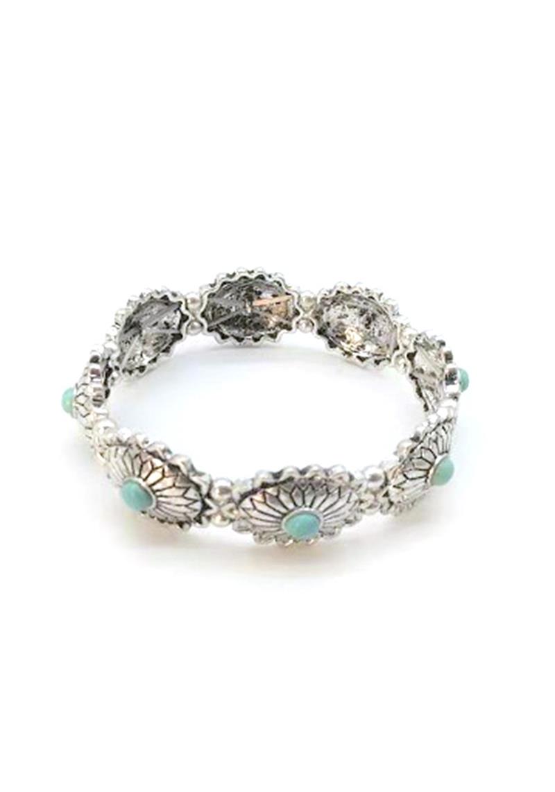 METAL WESTERN STYLE STRETCH BRACELET