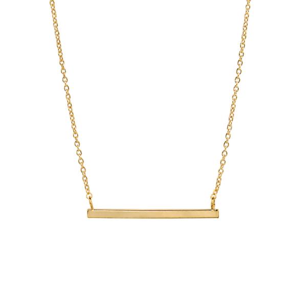 METAL BAR PENDANT NECKLACE