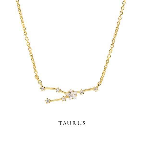 TAURUS CONSTELLATION STAR CHARM PENDANT NECKLACE