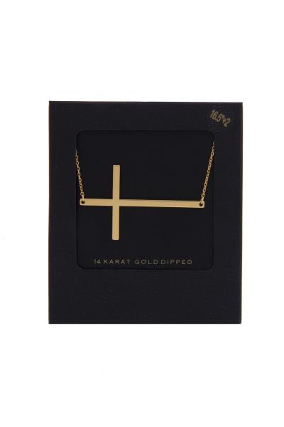 CROSS 14K GOLD DIPPED NECKLACE