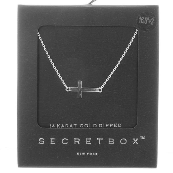 SECRET BOX CROSS DAINTY NECKLACE