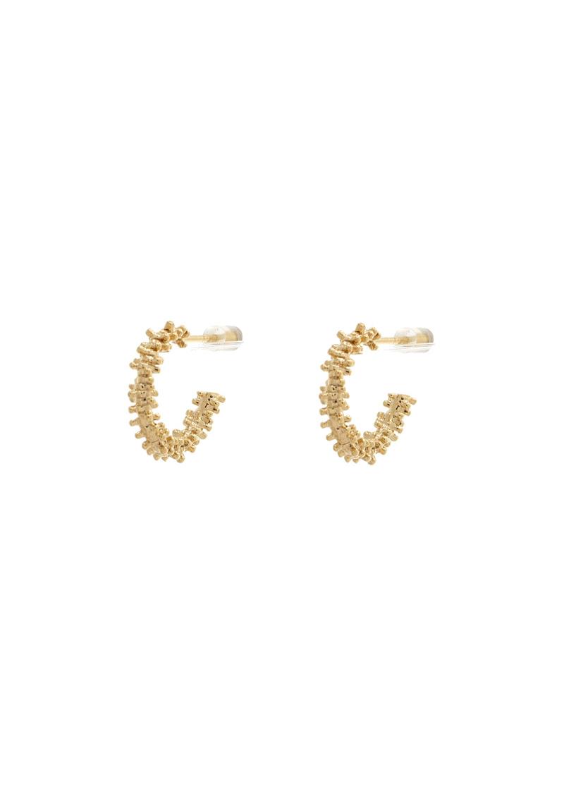 METAL OPEN CIRCLE GOLD DIPPED EARRING