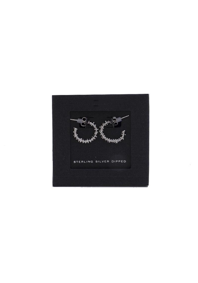 METAL OPEN CIRCLE GOLD DIPPED EARRING