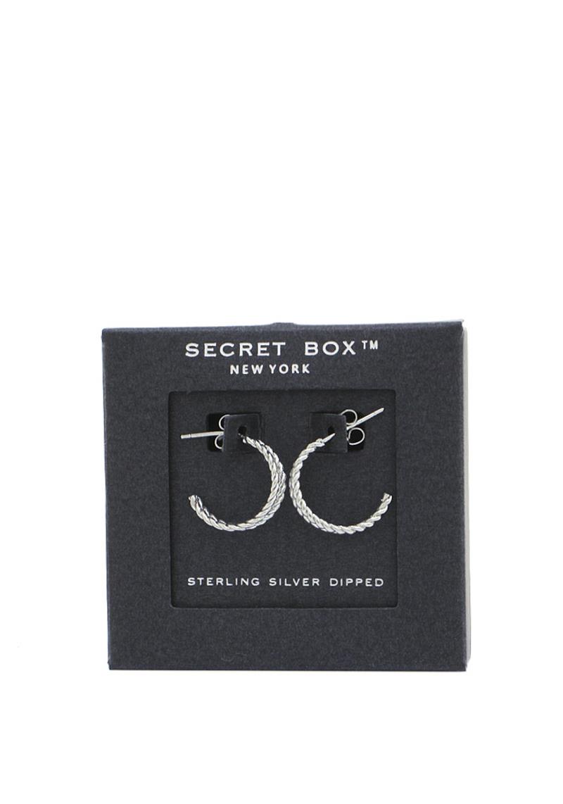 SECRET BOX DOUBLE OPEN CIRCLE EARRING