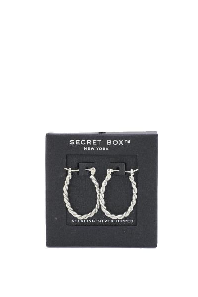 SECRET BOX TWISTED LOOP EARRING