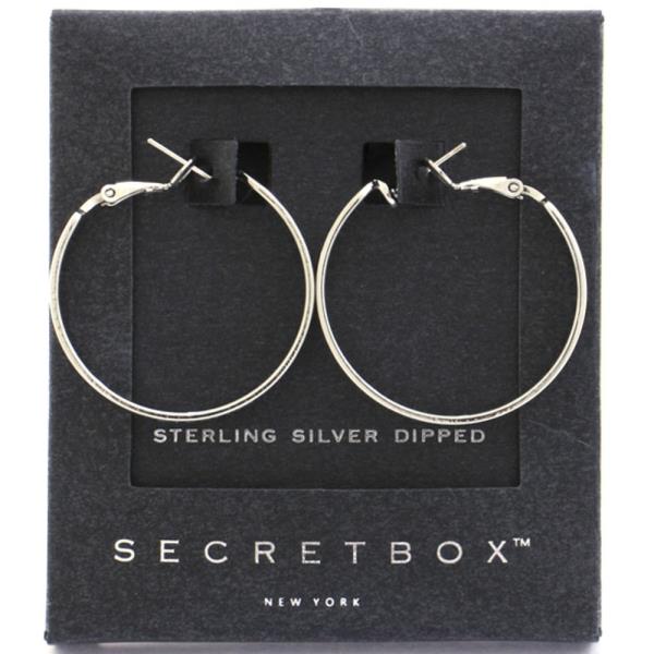 SECERT BOX HOOP EARRING