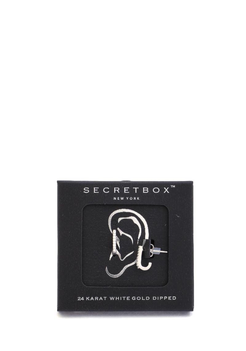 SECRET BOX RHINESTONE EDG EARRNG