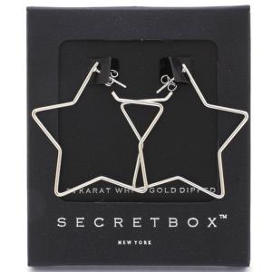 SECRET BOX CUT OUT STAR POST EARRING