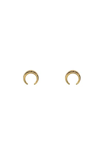 SELECT BOX 14K GOLD DIPPED MOON EARRING