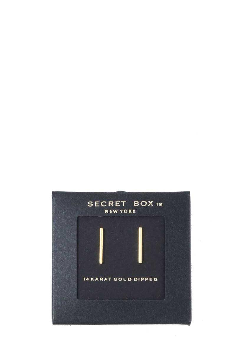 METAL BAR STUD EARRING
