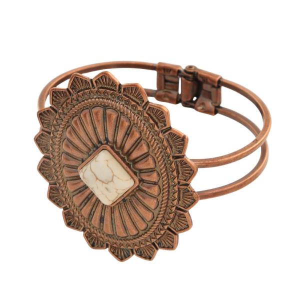WESTERN STYLE CONCHO CUFF BRACELET