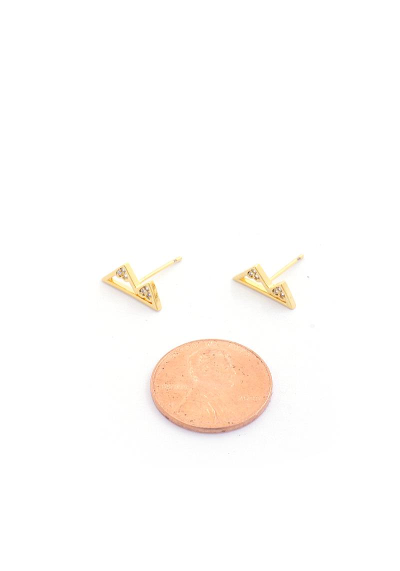 MOUNTAIN CHARM 14 GOLD DIPPED EARRING