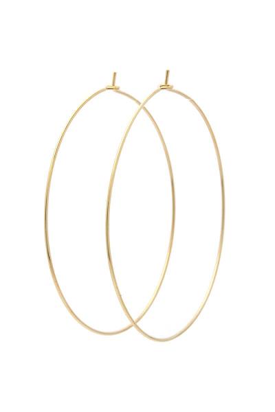 14 KARAT GOLD DIPPED METAL HOOP EARRING