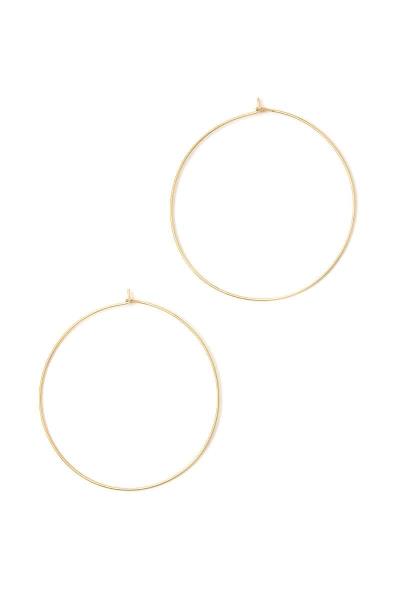 14 KARAT GOLD DIPPED METAL HOOP EARRING