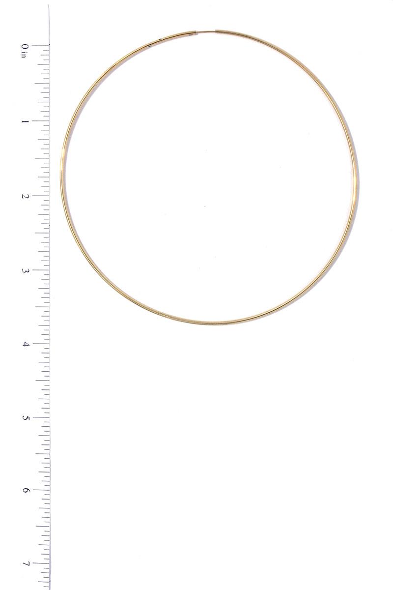 ENDLESS GOLD DIPPED 4 INCH HOOP EARRING