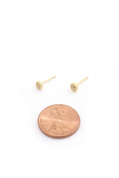 ROUND STUD EARRING