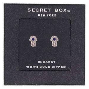 SELECT BOX GOLD DIPPED HAMSA STUD EARRING