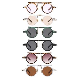 FASHION DESIGN BAR ROUND CIRCLE SUNGLASSES 1DZ