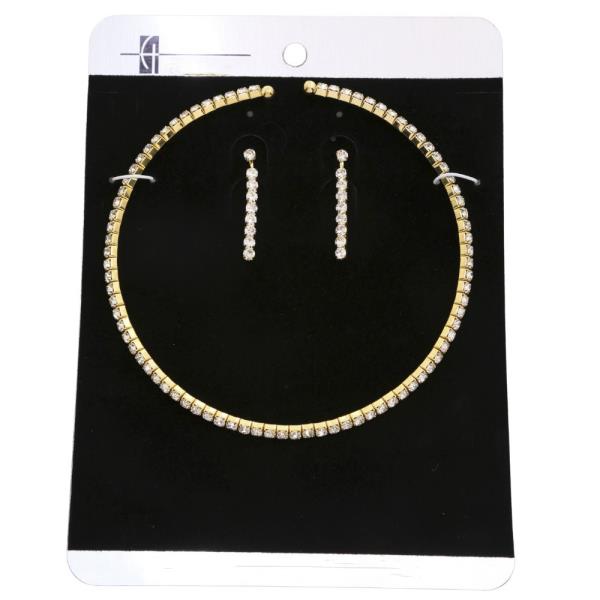1 LINE RHINESTONE NECKLACE