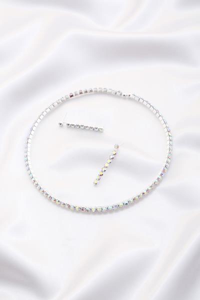 1 LINE RHINESTONE NECKLACE