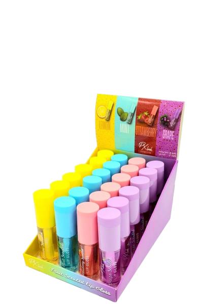 FRUIT SCENTED LIP GLOSS 24 PC